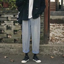 남자와이드청바지 남자크림진 남자통청바지 New in men 솔리드 헐렁한 블랙 2022 mens harajuku streetwear 데님 악세사리 빈티지 레그 3xl