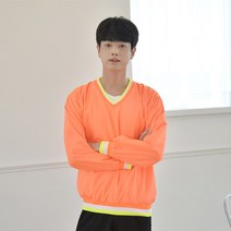 교복몰 / 형광 바람막이 브이넥 티셔츠 4color (남여공용)