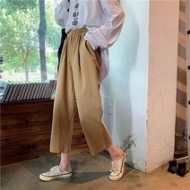여성 옷걸이표바지 키작녀 여름 바지 전투용 편한