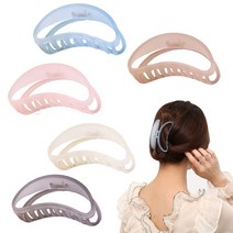 수스다 빅사이즈 투명 반달 아크릴 집게핀 올림머리 헤어집게핀