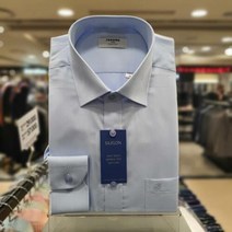 이랜드 [레노마셔츠]NC불광점 구김없는 더블 도트 커프스 디테일 일반핏 긴팔 셔츠 RLFSGP-007-BU