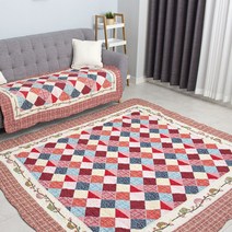 리빙엠 네추럴 퀼팅 러그 특대형 200x230 카페트 매트