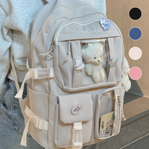 와이비비 곰돌이 큐티 데일리 백팩 학생 책가방 인형+뱃지