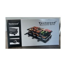 Techwood 신제품 테크우드 라클렛 테이블 그릴 TWRG-300 블랙 134872