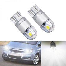 2x Canbus 자동차 3030 SMD T10 LED W5W 프로젝터 렌즈 자동 램프 전구 Opel Astra h j g Corsa Zafira Insignia Vectra b, Crystal blue
