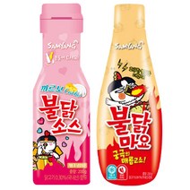 삼양 까르보 불닭소스+불닭마요소스, 1set