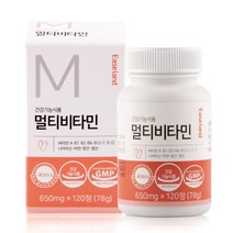 이즈랜드 종합 멀티 비타민 영양제 650mg x 120정(2개월분)