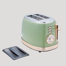 벤소닉 레트로커스텀 스텐 토스트 베이글 토스터기 그린 BT-T03(G), 단품