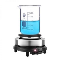 전기곤로 핫플레이트 미니 1구 인덕션 세라믹, 500W (5단) 500ml 유리 비커