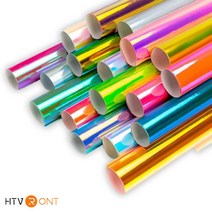 HTV론트 홀로그래픽 시트지 30.48cm X 1.8m 레터링 토퍼제작 풍선 실루엣 카메오 포트레이트 호환, 아쿠아 블루