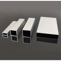6063 알루미늄 사각 파이프 10-40mm 두께 1mm/2mm/3mm 직사각형 알루미늄 튜브 프로파일 장식 길이 500MM, 01 1PC 500MM_11 12X12X2MM