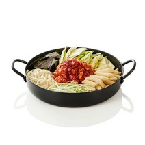 업소용 경질 캠핑 볶음 철판 전판 닭갈비팬-깊은형, 35cm, 1개