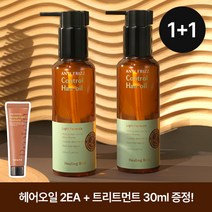 [1+1] 힐링버드 울트라 프로틴 헤어 오일 100ml+(증정)데미지 케어 트리트먼트 30ml, 헤어오일(열손상보호) 2EA