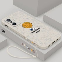 우주 비행사 실리콘 전화 케이스 샤오미 미 11 라이트 5G NE 후면 커버 12s 울트라 12x12s 10 프로 끈이 있, 05 For Mi 11 Lite, 05 B-YK000305