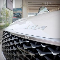 JS automotive 더뉴K9 알루미늄 본네트 가니쉬 엠블럼 악세사리커버 익스테리어 패널 스크래치방지 가드 보호 용품, 카본 1개