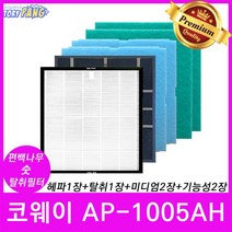 코웨이 AP-1005AH 편백나무숯 공기청정기필터 1년SET
