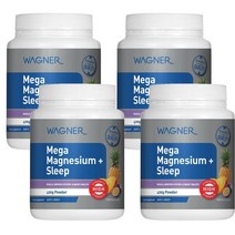 Wagner 와그너 메가 마그네슘 + 수면건강 열대과일 Mega Magnesium + Sleep Tropical 400g, 4개