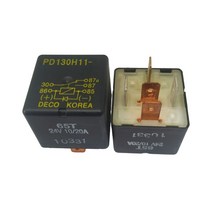 2개 100% 릴레이 굴삭기 자동 PD130H11-65T 24V PD130H11 65T 24VDC 5PIN 10/20A, [02] 1PCS
