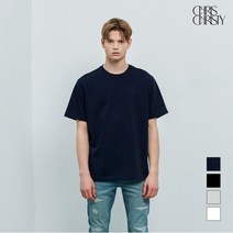크리스크리스티 크리스크리스티 로고 자수 반팔 티셔츠_O4Q7