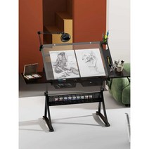 드로잉책상 스케치 이젤 높이 각도 조절 화판, H