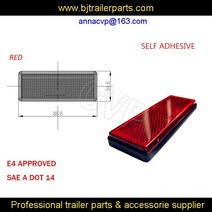 트레일러 스프링 캠핑카 카라반 스프링트레일러 트럭 캐러밴 반사경 e4 승인 부품 42, 없음, 1개