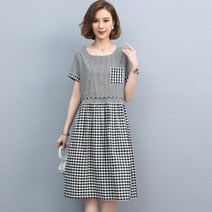 여성 린넨 여름원피스 반팔 원피스 루즈핏 빅사이즈