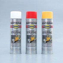 러스트올럼 주차라인 도색 페인트락카스프레이 스트라이핑카트 전용 3색 510g, 옐로우 - 2548838