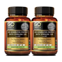 고헬씨(Go Healthy) 고헬씨 콤부차 에너지 + 스피루리나 12B 60 베지캡슐 X 2개, 120캡슐, 1세트