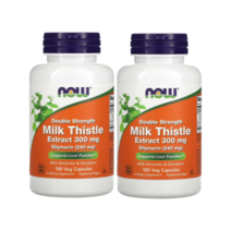 나우푸드 밀크씨슬 더블 스트렝스 300mg 식물성 캡슐 100정 2통, 1개, 기본