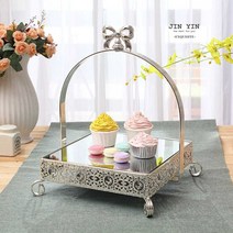 호텔 디저트 트레이 사각접시 고급레스토랑 카페, 1단