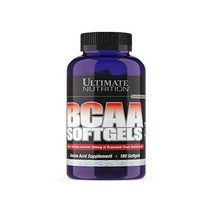 Ultimate Nutrition BCAA 보충제 - 1회 제공 당 500mg 분지쇄 아미노산 (180개 소프트겔)