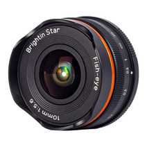 DSLR렌즈 카메라 렌즈 밝은 스타 10mm F5.6 어안 광각 APS-C 수동 초점 DSLR 미러리스 렌즈 소니 알파 ZV-E10 적합, 01 Black_04 Canon EF-M