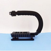 스테빌라이저 짐벌셀카봉 U C 모양의 홀더 그립 비디오 DSLR 용 휴대용 안정기 Nikon Sony 카메라 Gopro SLR Steadicam, Black