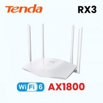 해외 Tenda-와이파이 6 와이파이 라우터 AX3000 AX1500 무선 리피터 텐다 2.4 & 5Ghz 기가비트 메쉬 AC2100 듀얼 밴드 범위 확장기216844, CHINA_RX3 (AX1800) | EU 플러그