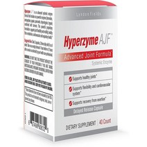 미국직구 새로운 Hyperzyme AJF 고급 전신 단백질 분해 효소 Serrapeptase Combined Tumeric을 포함한 6가지 효소의 독점 제형 120개의 방출 캡슐, 수량, 상세참조