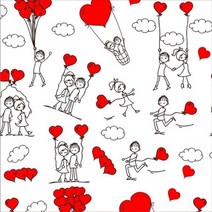 5 장 초콜릿 전사지 금형 케이크 장식 인쇄 패턴 식용 찹쌀 베이킹, 1-빨간색