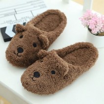 곰돌이 강아지 양털 뽀글이 털슬리퍼 실내화 귀여운 슬리퍼 사무실 학교, 상세페이지 참조