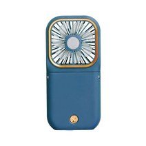 미니 접이식 목걸이 넥 밴드 무선 선풍기 USB 충전식 여름용 냉각 팬, CHINA, 파란
