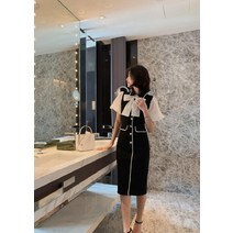 한스마켓 정장원피스 리본원피스 돌잔치맘원피스 하객룩