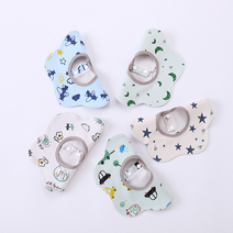 영유아용 사계절용 롤링 턱받이 5종 세트 부드러움 얇음, 세트B