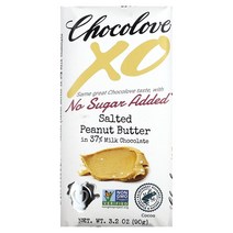 xo 37 밀크 초콜릿 바의 소금에 절인 땅콩 버터 90g(3.2oz)