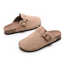 남성 스웨이드 버클 코르크 뮬 [3 color]