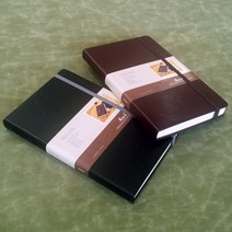 [바보사랑] 핸드메이드 양장제본 다이어리 / 유무선노트 _ 베이직 large[미북], 색상:모던블랙 / 속지스타일:무선노트