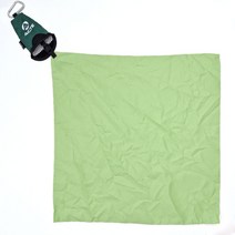 휴대용 캠팩 타월 초소형 극세사 골프공 타올 등산용 땀닦는 수건 인쇄 판촉 기념, 초록