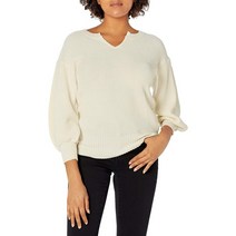 엘라 모스 엘라 모스 여성 티나 드롭 숄더 퍼프 소매 스웨터