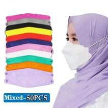 KN95 어른 마스크 블랙 더스트 마우스 n95mask 인공 호흡기 보호 (헤드 스트랩 포함) Headloop Korean kn95 Face Mask Masque, 23 Mixed-50PCS, 1개