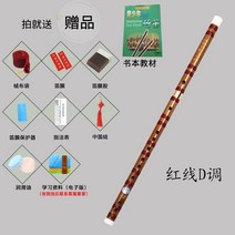 향피리 국악기 대나무피리 Dizi 초보자 전문 플 룻 상품 가로 플 룻 어린이 입문 f, 레드 라인 D 키 + 8종 세트 + 책