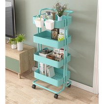 트롤리 이동식 다용도 2 3 4 단 멀티 컬러, 그린