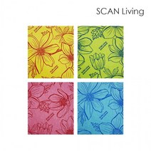 [해피키친] 셀룰로오스 스웨덴 행주 스칸리빙(대) 1p 골라담기, 색상:핑크 1p