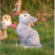 태양광 고양이 동물 야외 방수 정원 센서등 귀여운 인테리어 조명, 고양이 나비